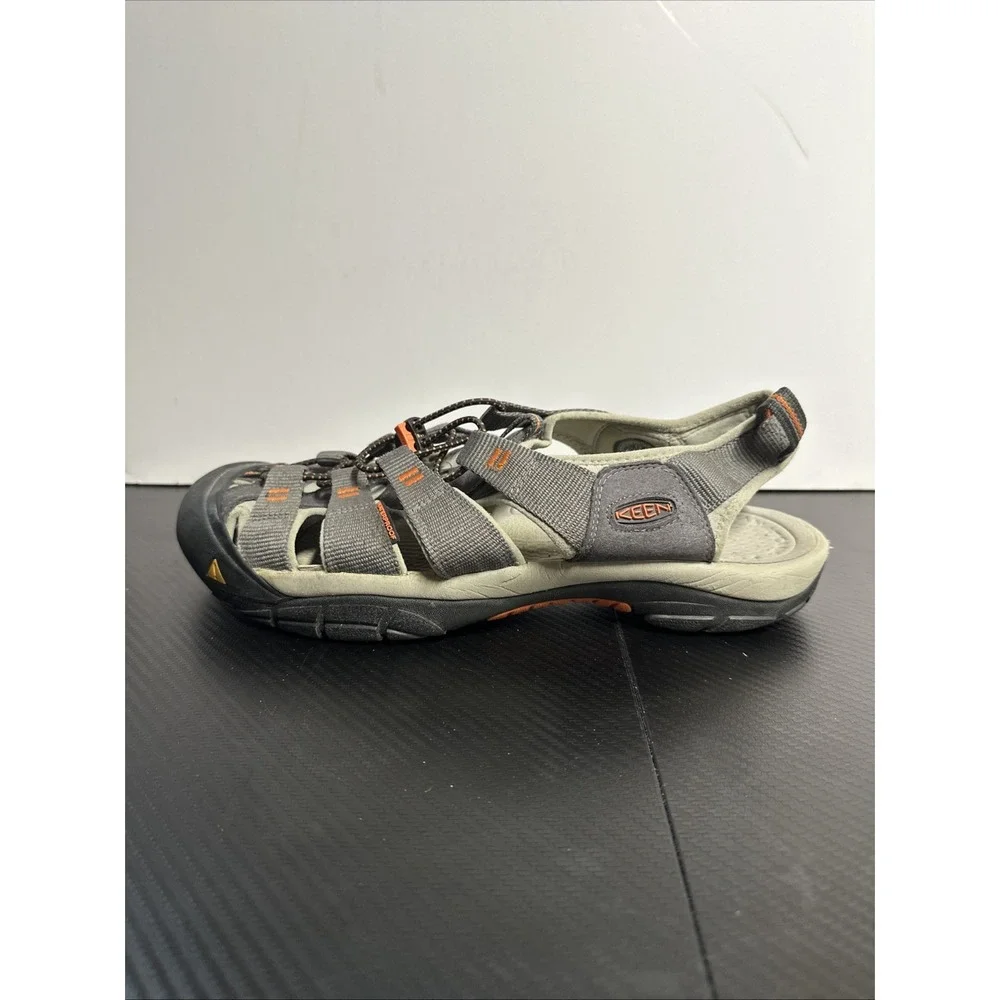 KEEN Newport H2 Steel Gray & Orange Waterproof Water Hiking Sandals Size US 13